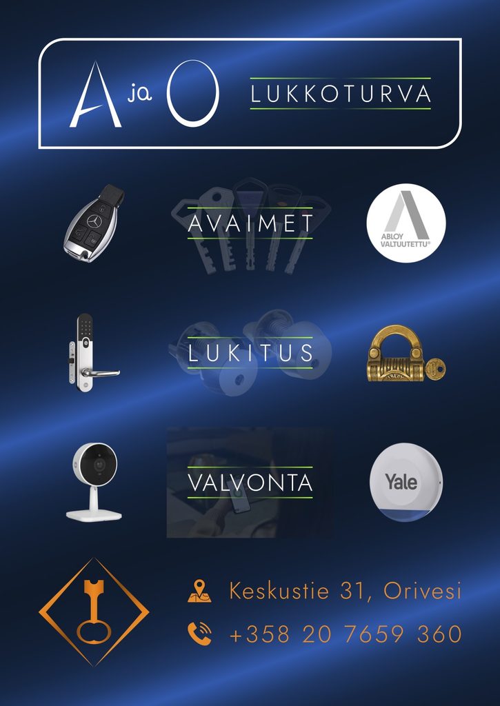 2026 08 27 A ja O LUKKOTURVA 94mm X 133mm - ARIKI.fi